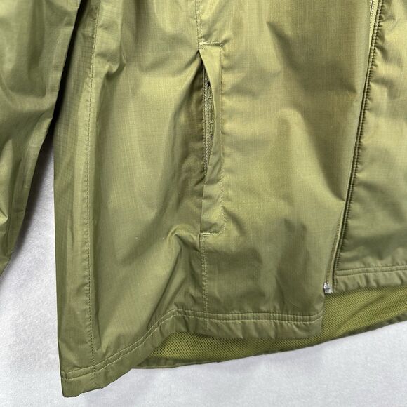 LL Bean Women's Size Large Jacket Green Hood Waterproof Windbreaker Item 284384 - Picture 8 of 11